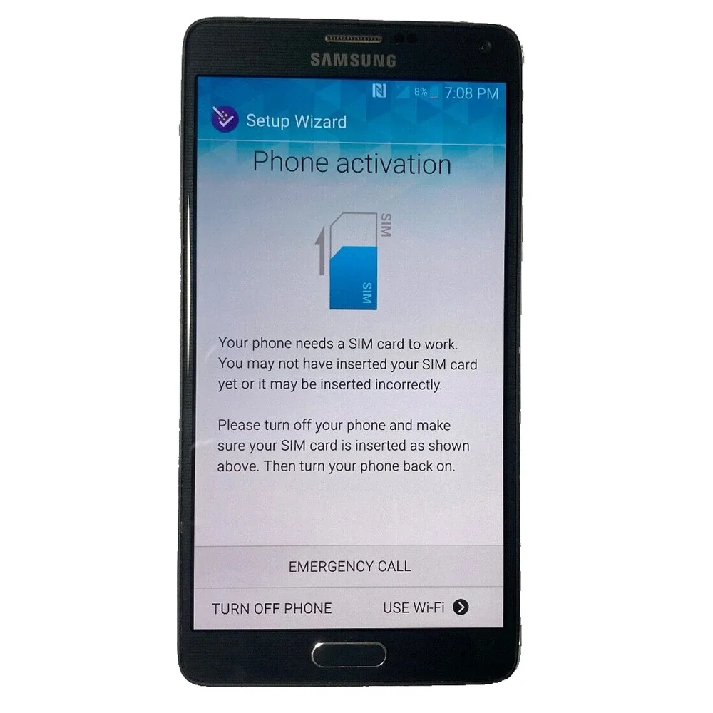 Black Samsung Verizon 4G LTE Galaxy Note 4